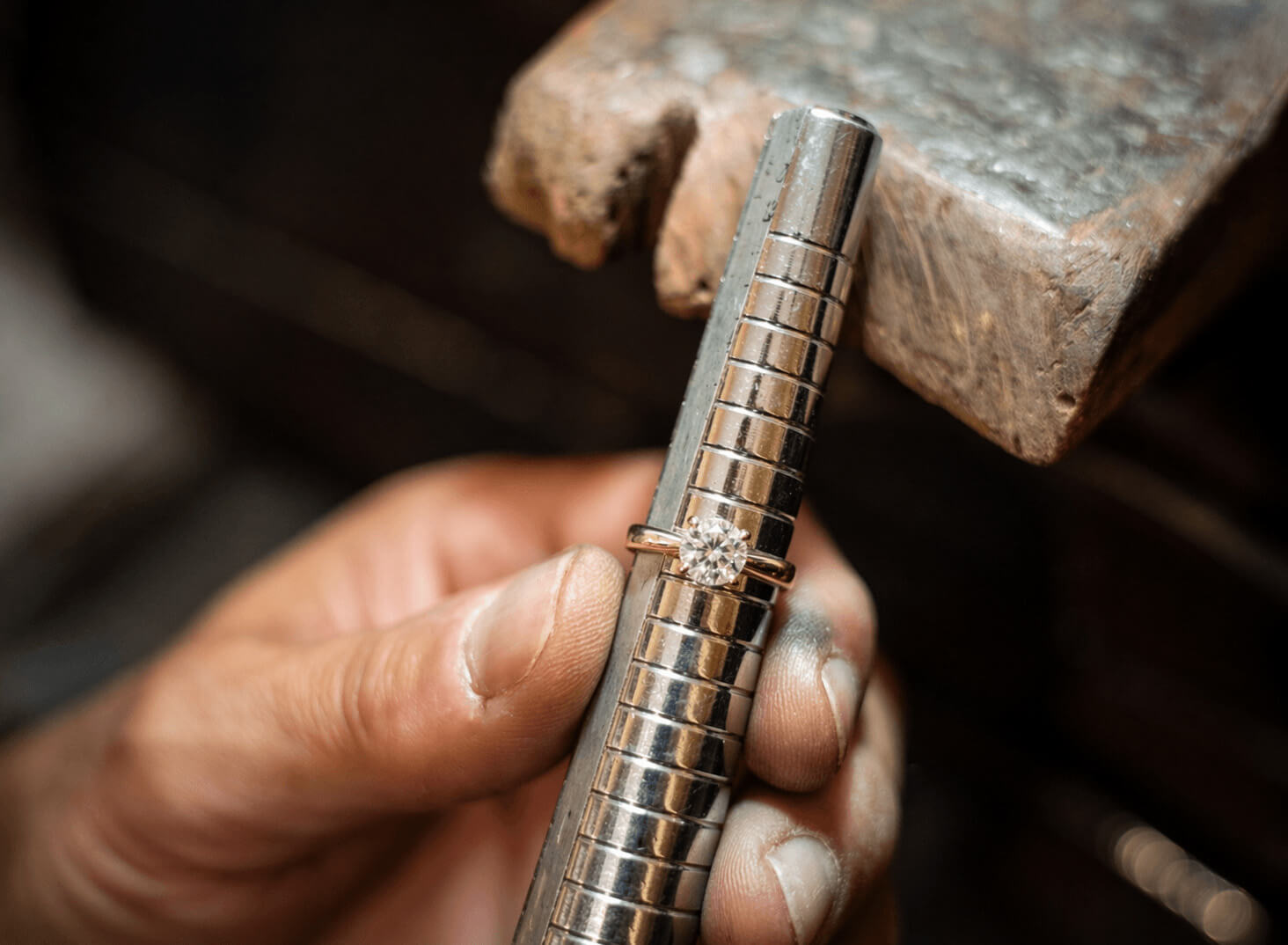 BEL Jewelers Philadelphia showroom — elegant glass cases with fine jewelry